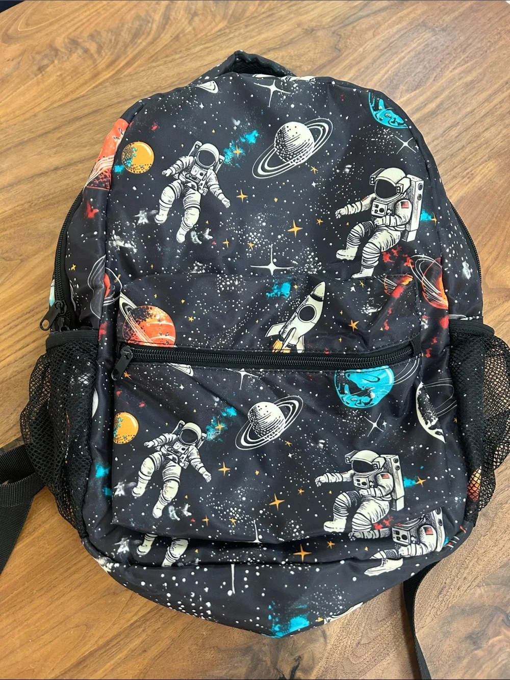 Kids Space Astronaut Backpack - 17 inch Black